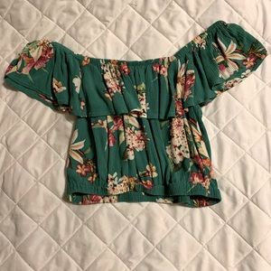 Express Off Shoulder Crop Top Sz Small